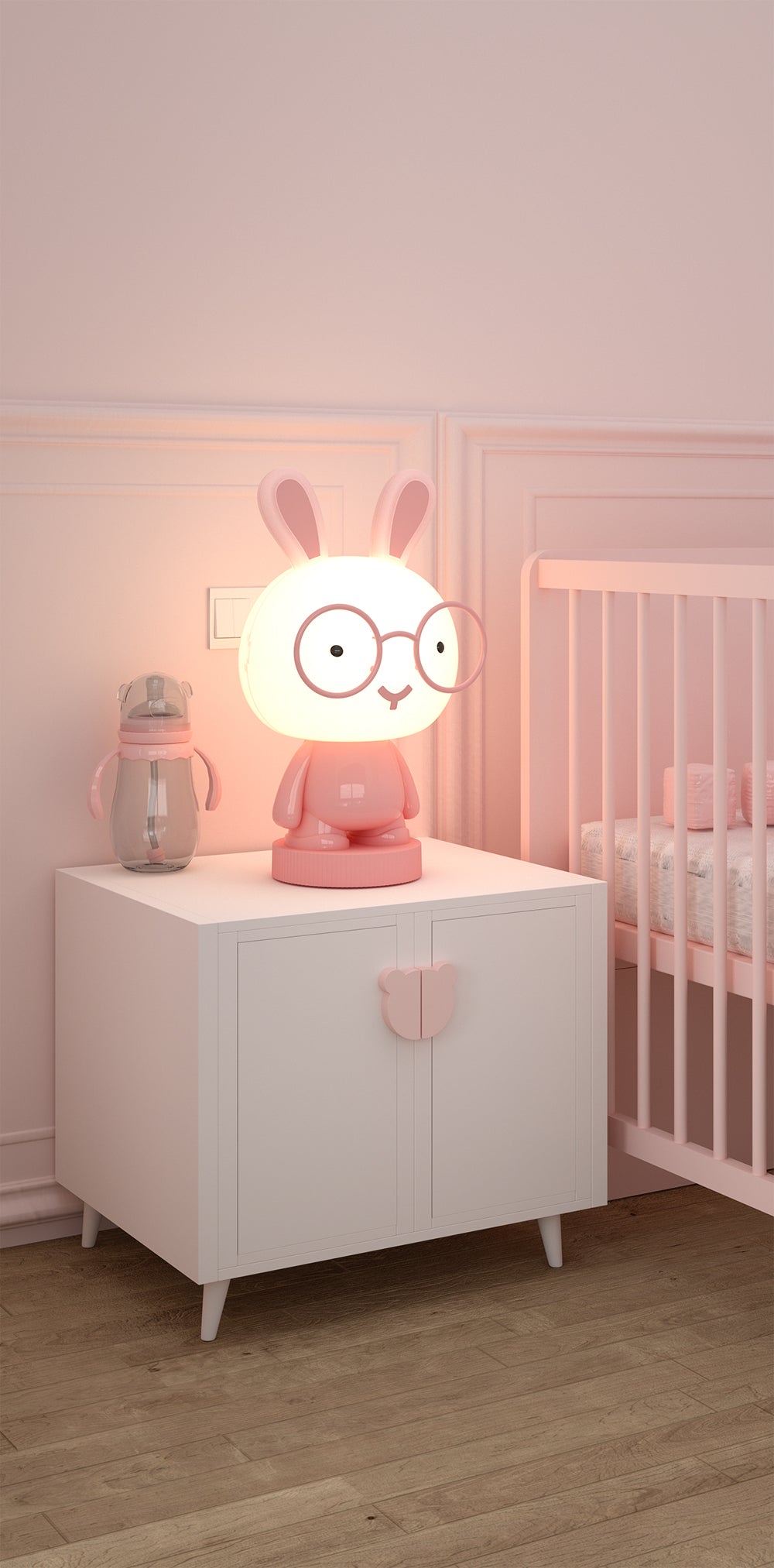 Lumi Pals Kid's Table lamp/ night light Pedestal Bunny Style Animal