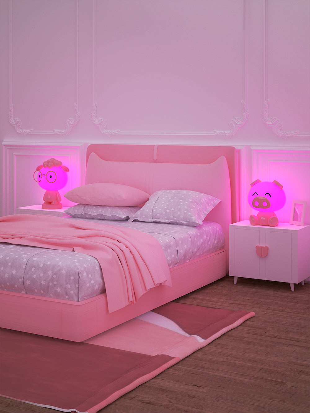 Lumi Pals Kid's Table lamp/ night light Pedestal Style Animal Doggy