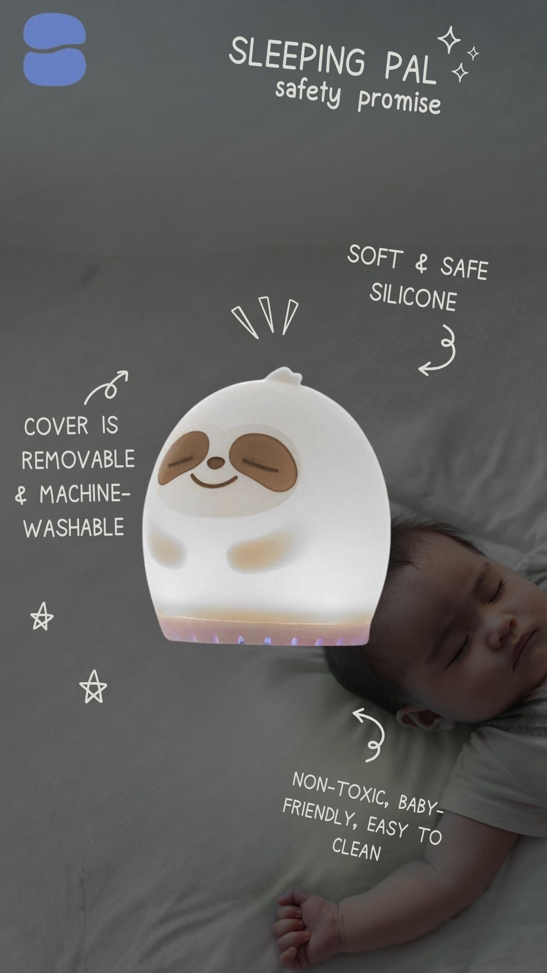 Sleeping Pal Mini Sound Machine - 'Sissy' The Sloth