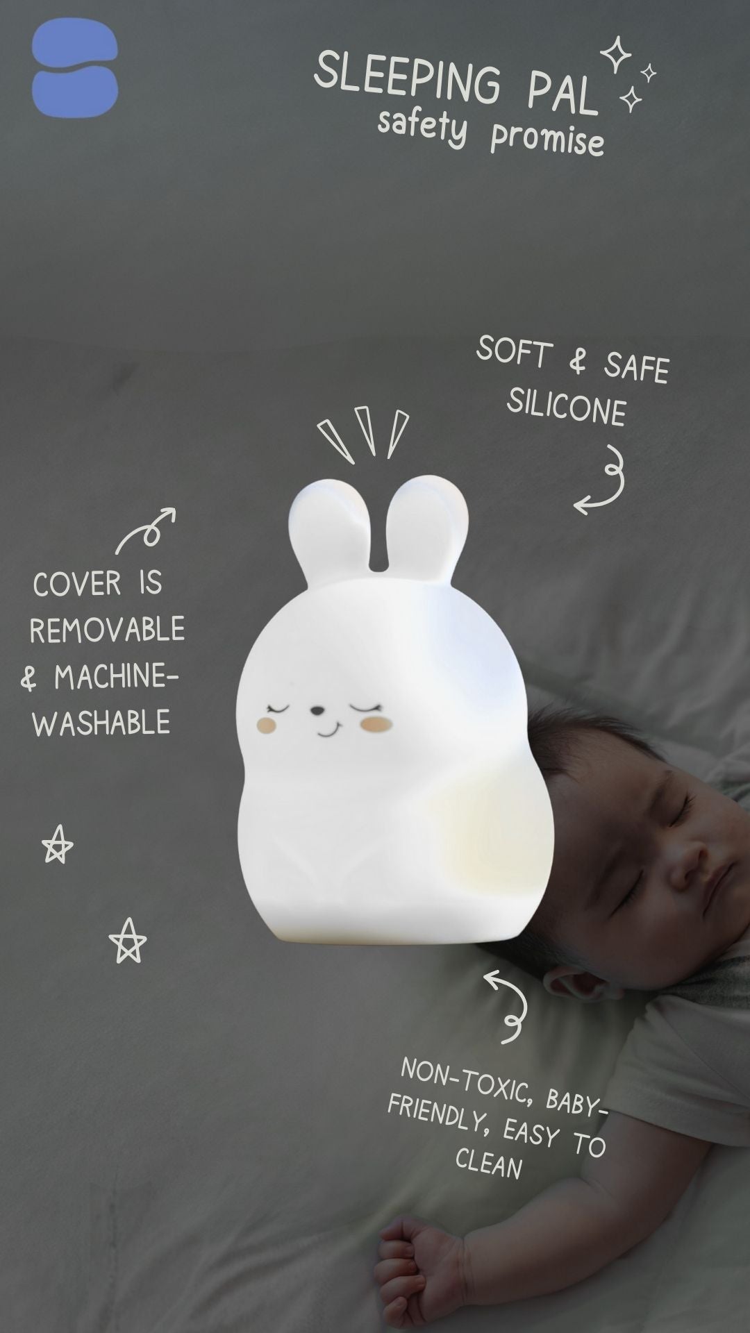 Sleeping Pal Night Light Sound Machine - 'Bonnie' The Bunny