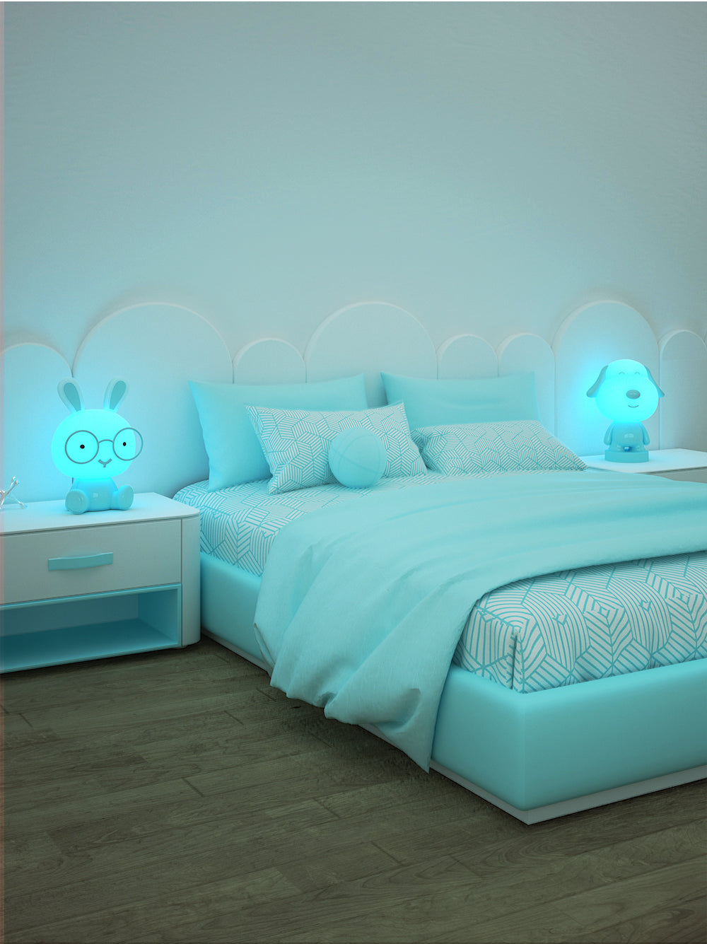 Lumi Pals Kid's Table lamp/ night light Pedestal Style Animal Doggy