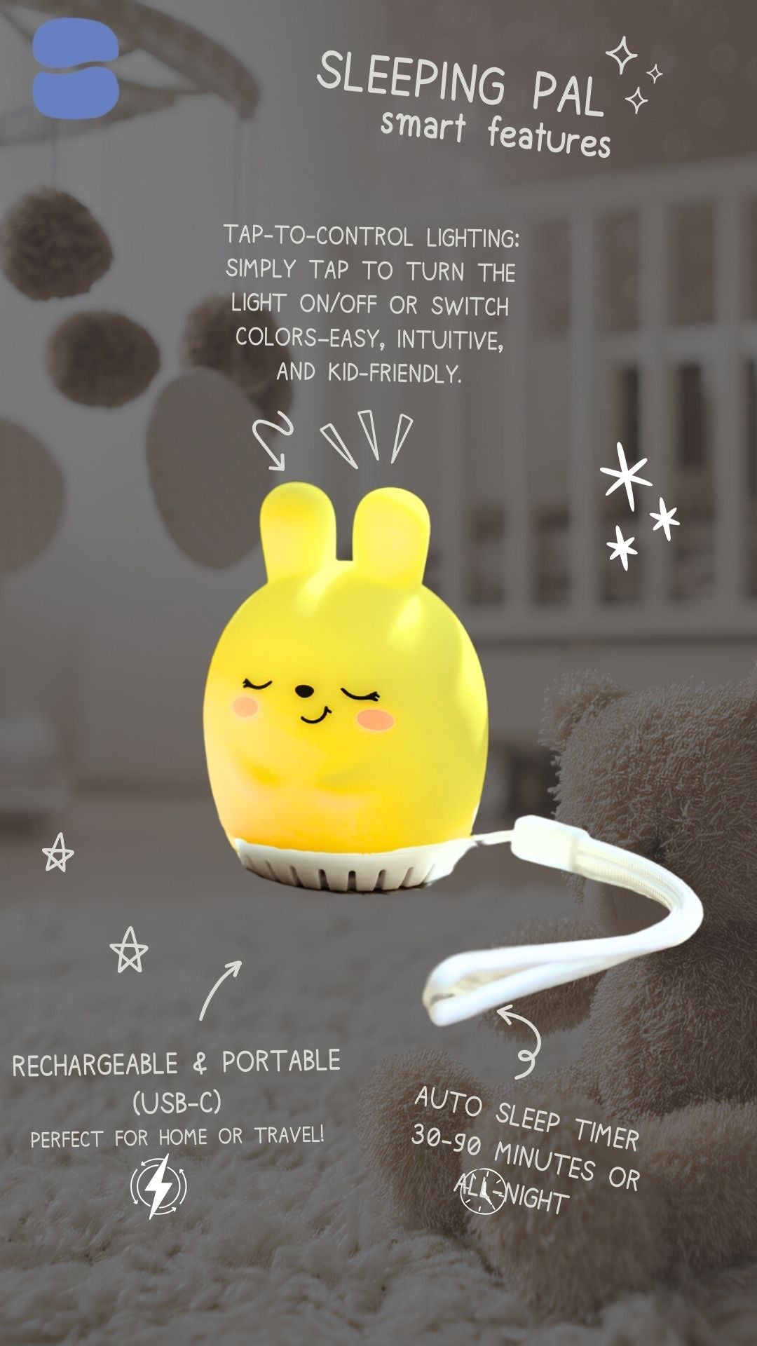 Sleeping Pal Mini Sound Machine - 'Bonnie' The Bunny