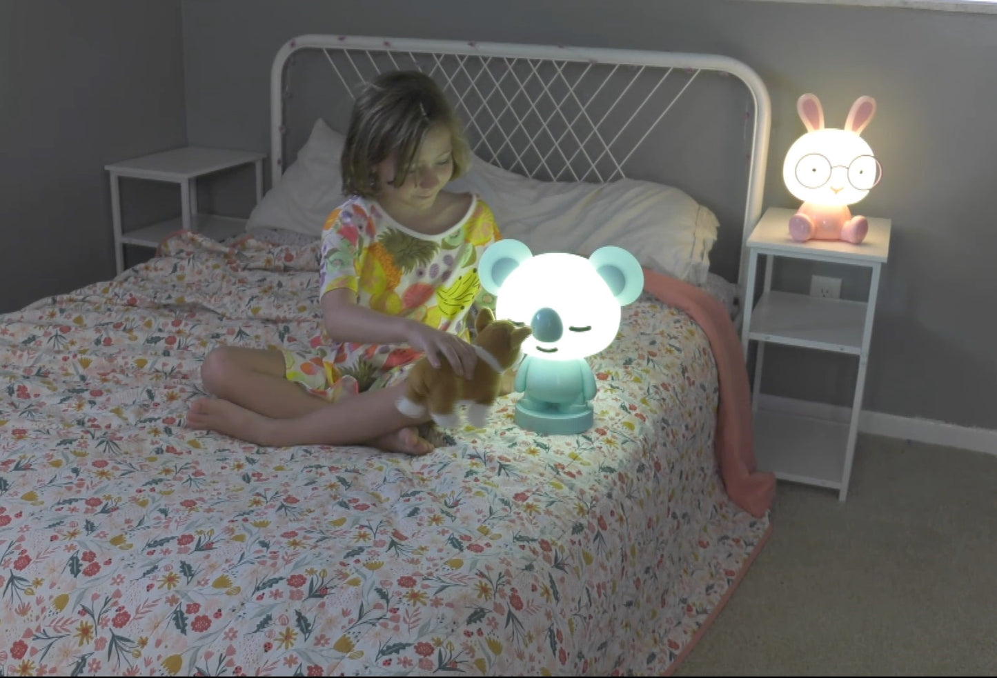 Lumi Pals Kid's Table lamp/ night light Pedestal Bunny Style Animal