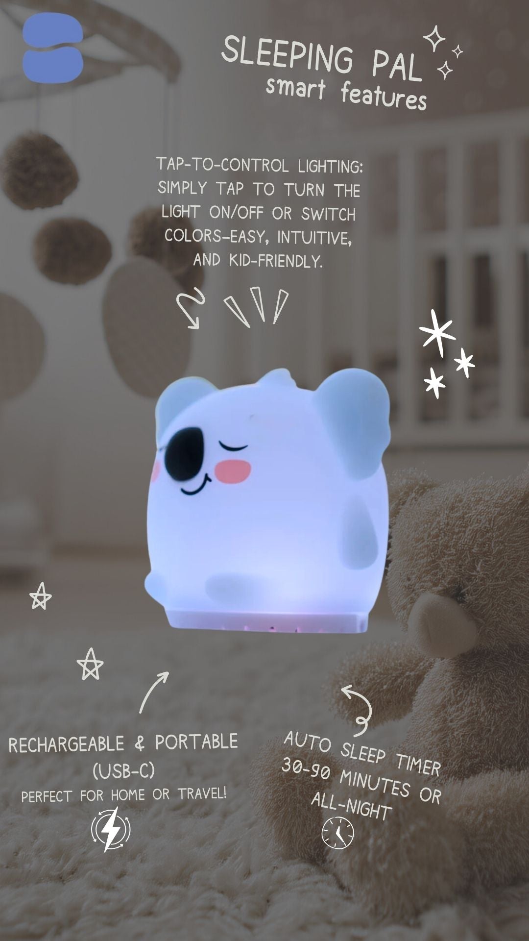 Sleeping Pal Mini Sound Machine - 'Kyle' The Koala