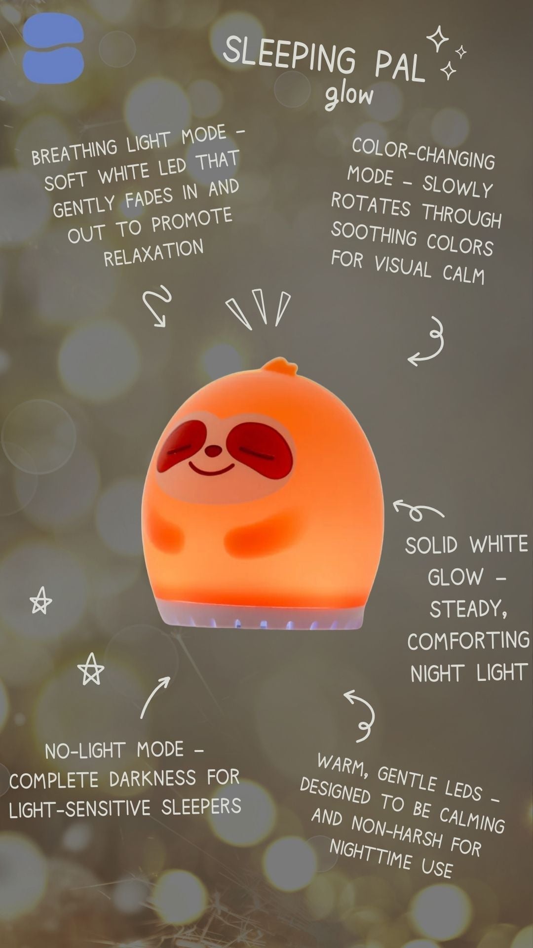 Sleeping Pal Mini Sound Machine - 'Sissy' The Sloth