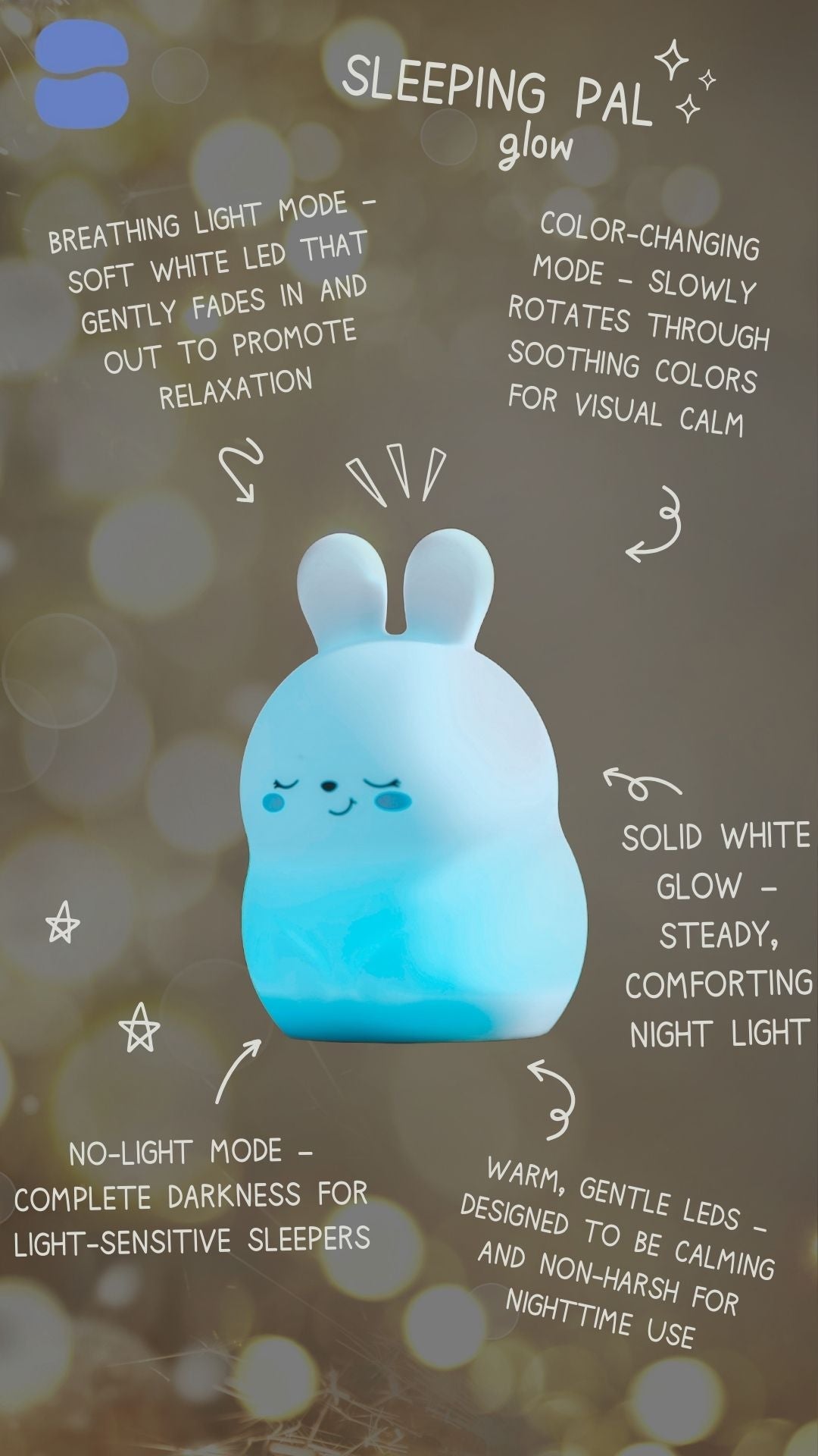 Sleeping Pal Night Light Sound Machine - 'Bonnie' The Bunny