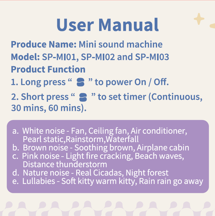 Sleeping Pal Mini Sound Machine - 'Sissy' The Sloth