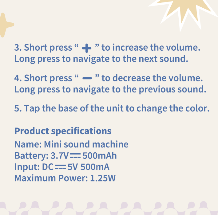 Sleeping Pal Mini Sound Machine - 'Bonnie' The Bunny