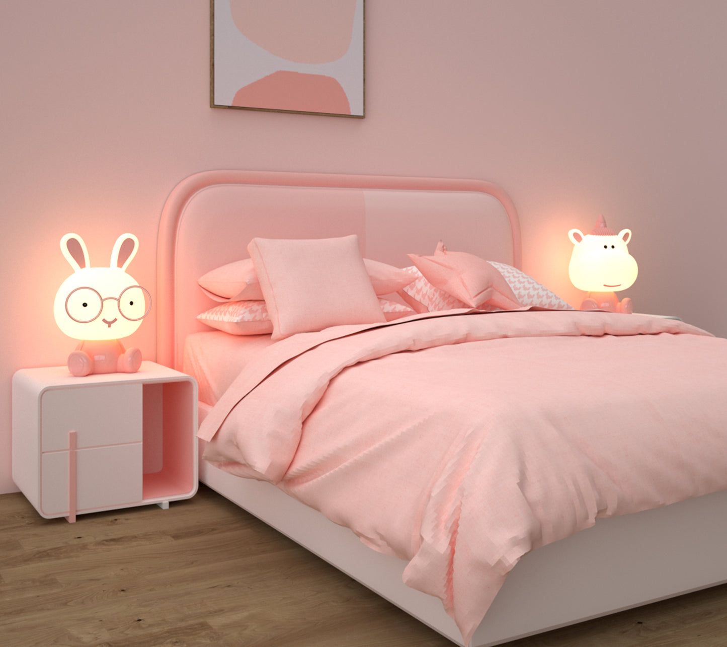 Lumi Pals Kid's Table lamp/ night light sitting Style Animal